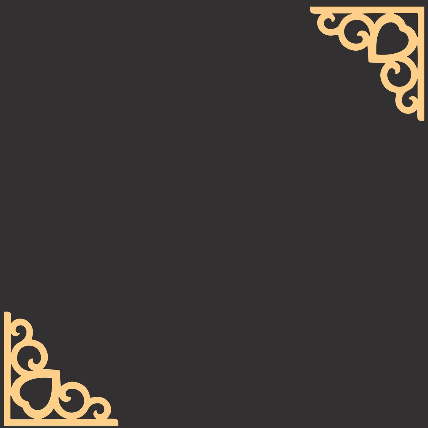 Acrylic Corners set of 2 -D (ACAR66)