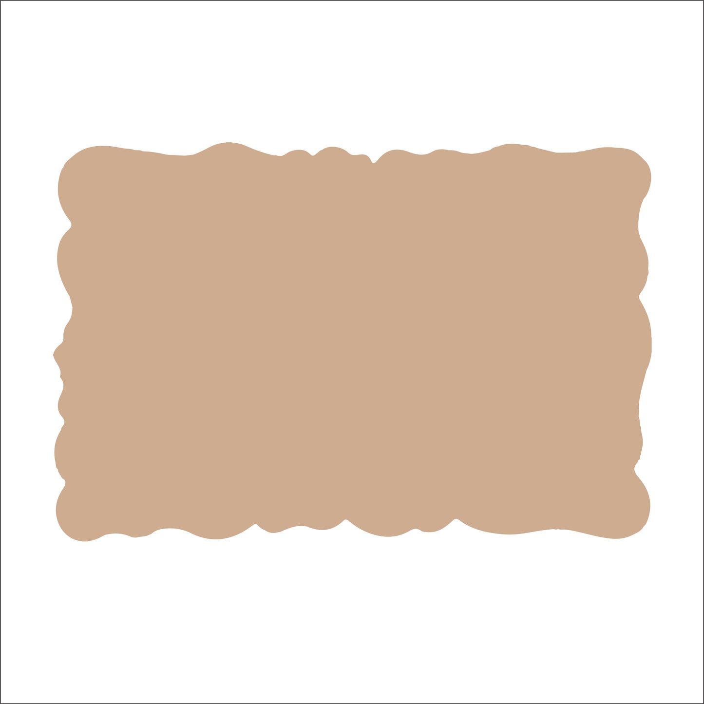 MDF UNEVEN RECTANGLE SHAPE BASE -ACMDF7