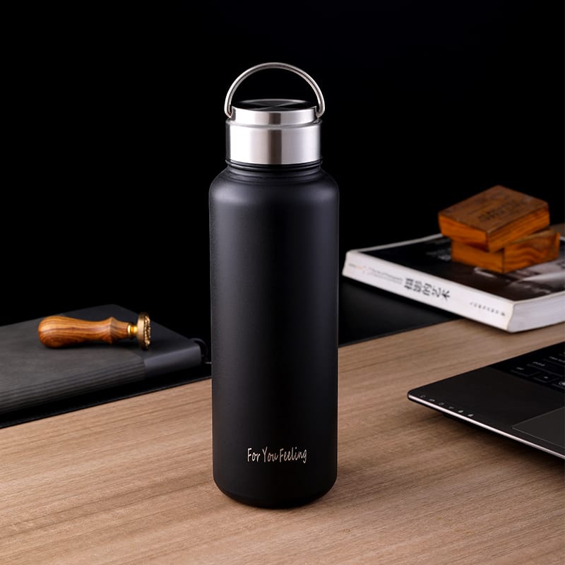 Standard Stainless Steel Water Bottle for Keeping Liquids Hot or Cold with Vacuum Insulation for Work, Gym, Travel, Sports