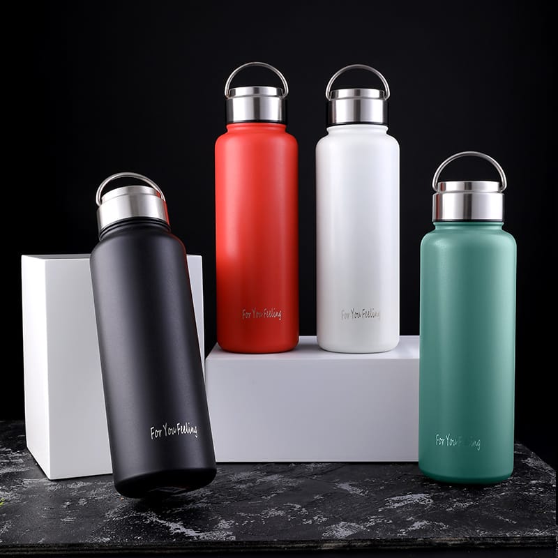 Standard Stainless Steel Water Bottle for Keeping Liquids Hot or Cold with Vacuum Insulation for Work, Gym, Travel, Sports