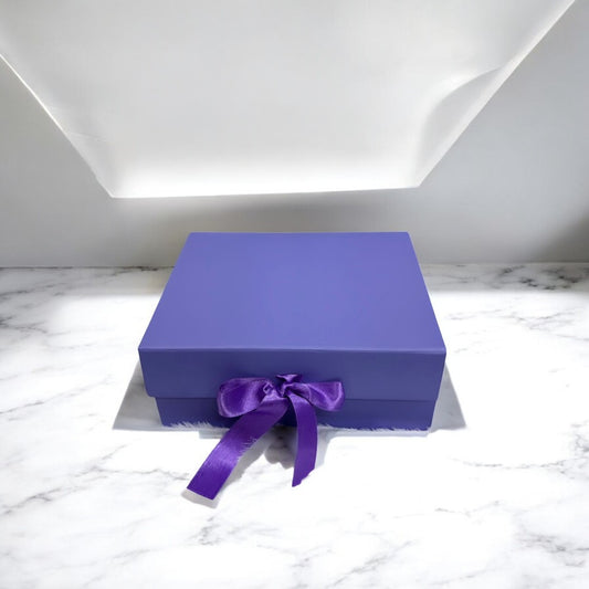 Foldable Gift Packaging Boxes (8*10*4) (Purple)