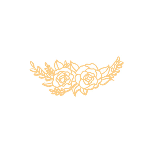Acrylic Flower Border Cutout  (ACAR55)