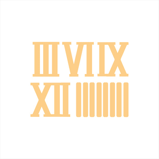 Acrylic Roman Numbers With Sticks (ACAR69)