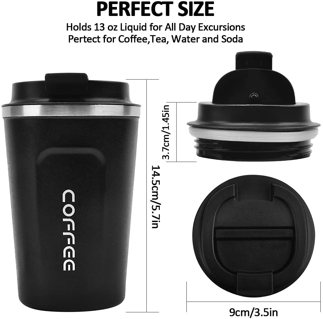 Vacuum Insulated Stainless Steel Travel Coffee Mugs Stainless Steel Coffee Mug Stainless Steel Double Wall Coffee Cup.