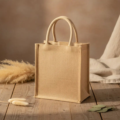 12x14x5 inch Natural Jute Bag – Without Zip Anjoy Company