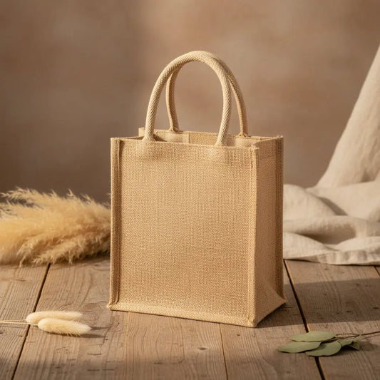 12x14x5 inch Natural Jute Bag – Without Zip Anjoy Company