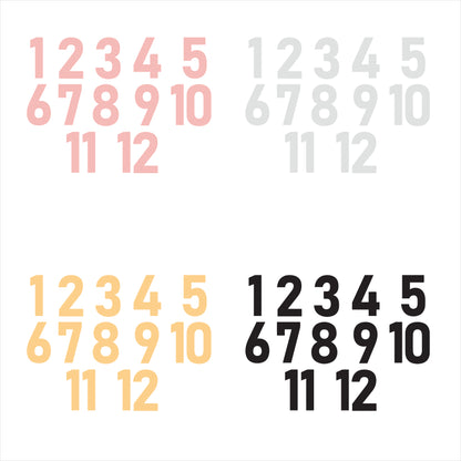 Acrylic English Numbers (ACAR67)