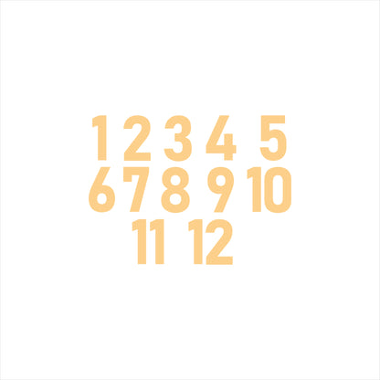 Acrylic English Numbers (ACAR67)