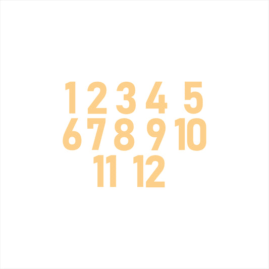 Acrylic English Numbers (ACAR67)