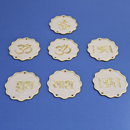 7 Pcs  Toran Set Round(Decorative Resin Casting Elements for Door Hanging & Toran Making) (Copy) Anjoy Company
