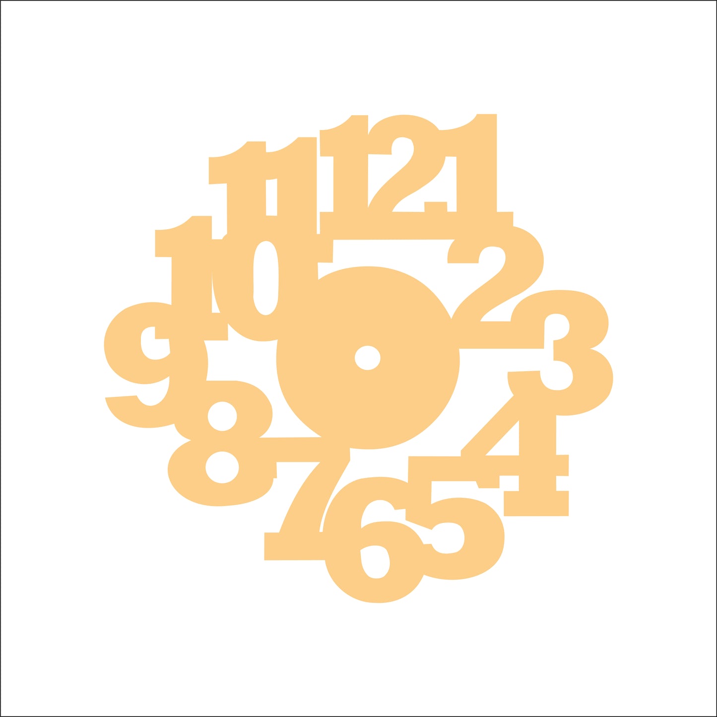 Acrylic Clock Ring -ACAR08