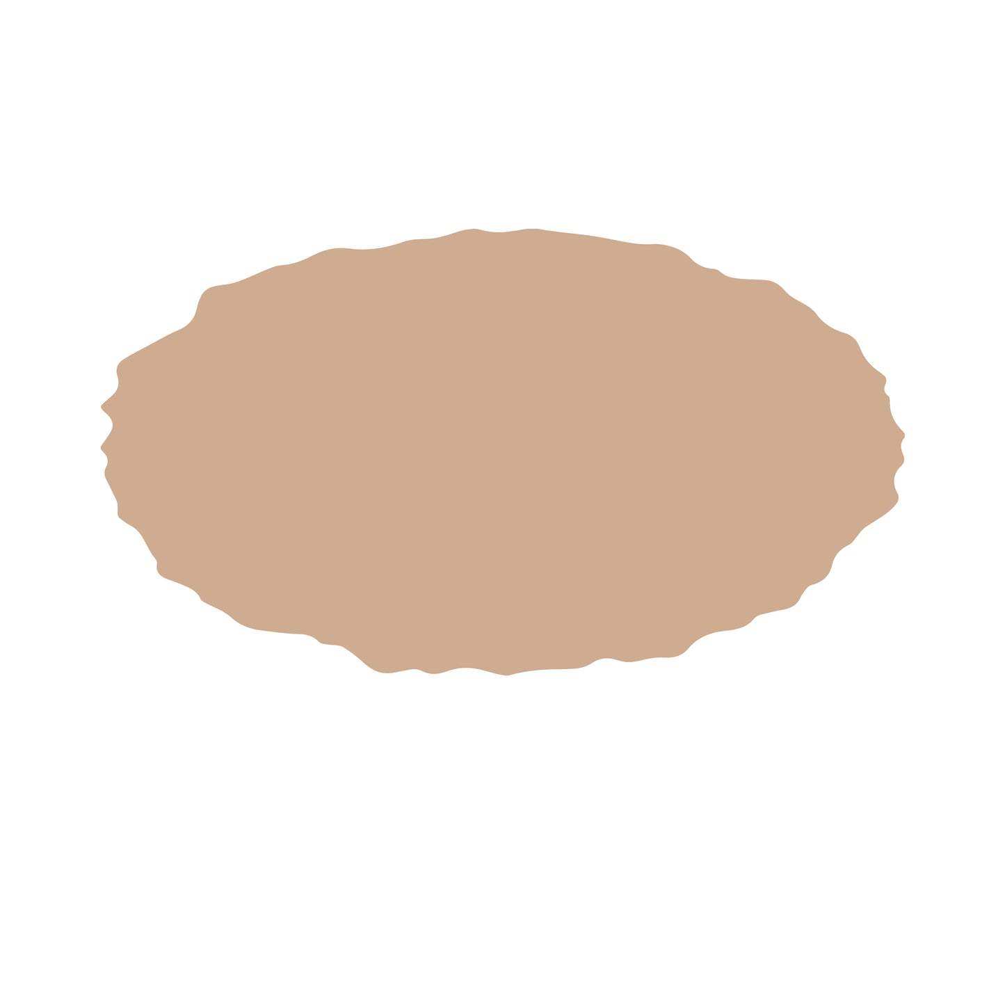 MDF UNEVEN OVAL SHAPE BASE -ACMDF5