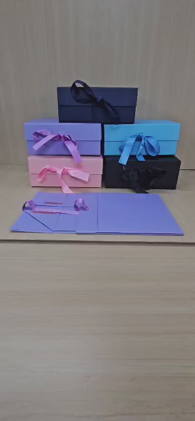 Foldable Gift Packaging Boxes (8*10*4) (Pink)