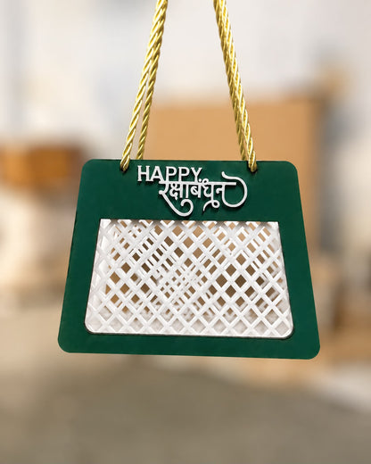 Raksha Bandhan Acrylic & Mdf Gift Basket  (GREEN) Anjoy Company