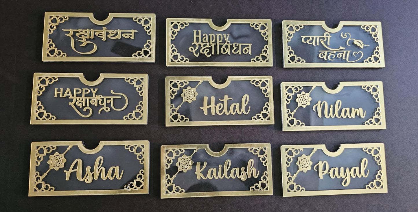Customised Rakhi with Name Anjoy Company