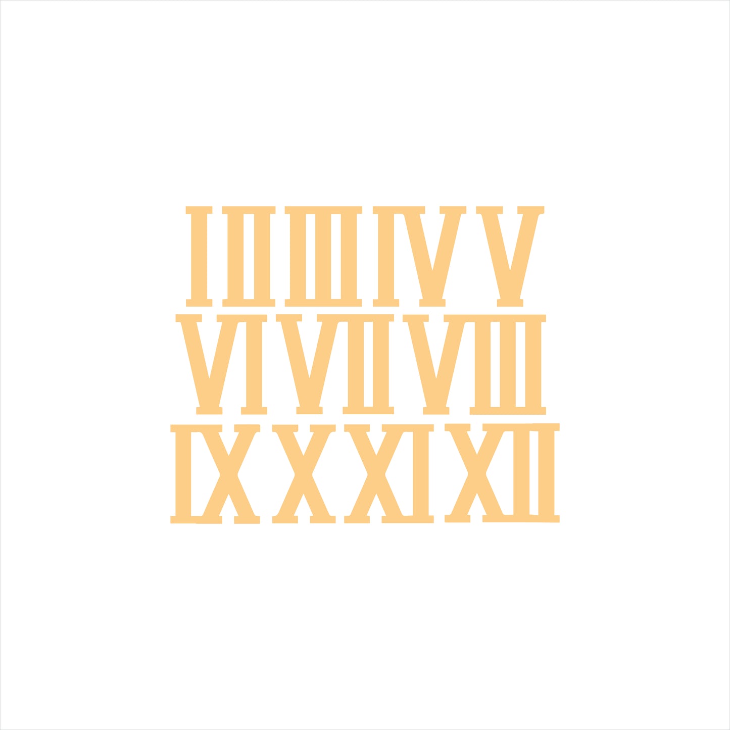 Acrylic Roman Numbers (ACAR68)
